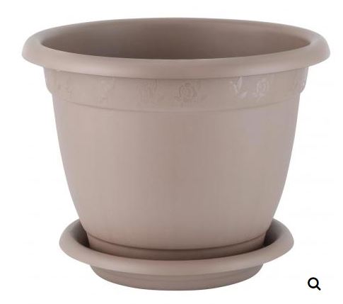 Горшок для цветов InGreen Aphrodite D 430 mm, 25,8л с подставкой №8, французский платан